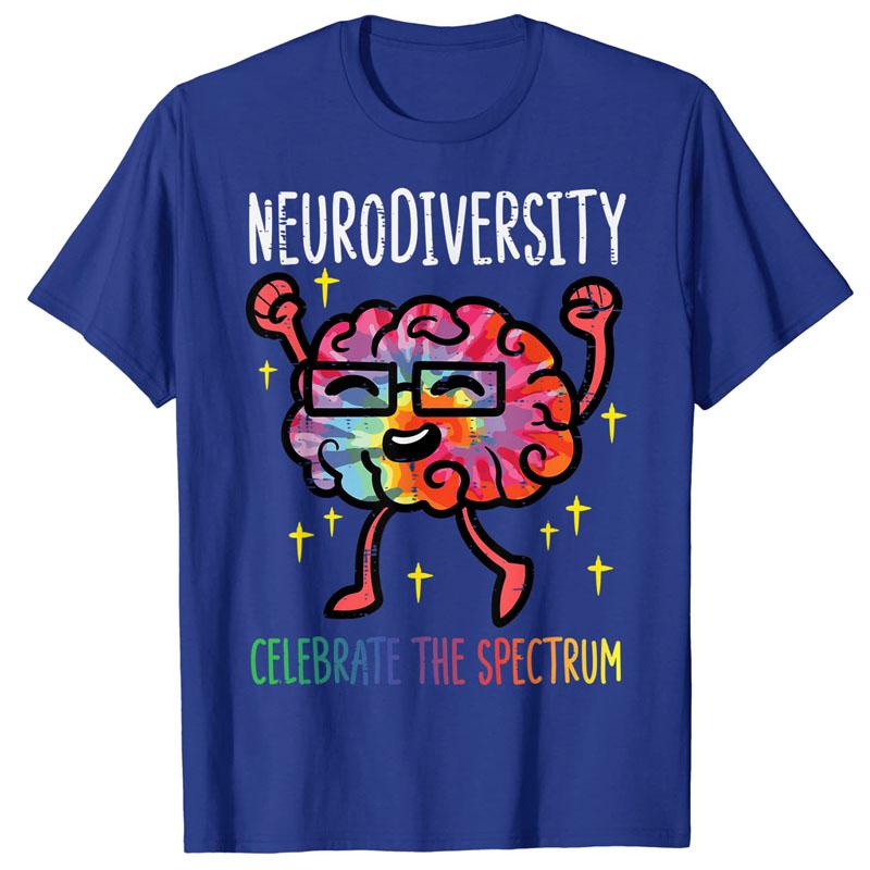 Neurodiversity Brain Autism Awareness ASD ADHD Unisex Women Kid TShirt Cute Graphic Tee Y2k Top Lovely Gifts Short Sleeve Outfits