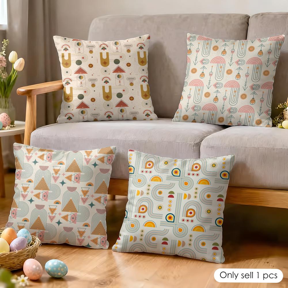 Boho Plant Nordic Cushion Cover Soft Plush Fabric DoubleSided Printed Cushion Covers for All Seasons Modern HomeDecor Gift