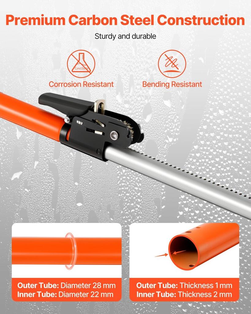 Cargo Bar, Ratcheting Cargo Bars Adjustable from 1016mm to 1854mm, Heavy-duty Steel Cargos Stabilizer with Storage Net & Divider Bar, Telescoping Load