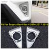 Для Toyota Rav4 Rav 4 2016 2017 2018 Передний бампер Противотуманные фары Рамка Декоративная накладка Бровь Отделка ABS Хромированные Аксессуары