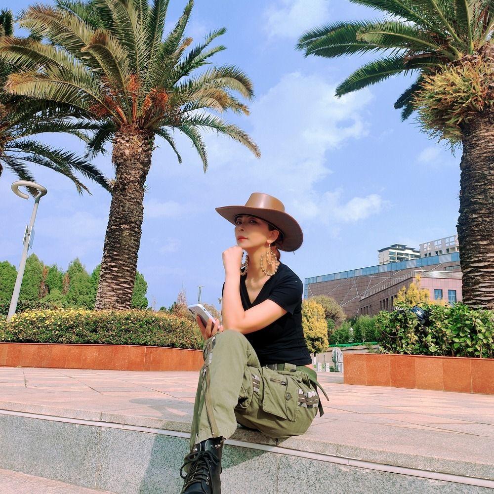 Climbing Mountain Hiking For Men For Women Big Brim Cowboy Hat Fisherman Hat Women Cap Bucket cap