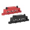 2Pcs Power Distribution Block M8 Screw 4 Terminal Bus Bar DC 48V 250A for Automobile Boat