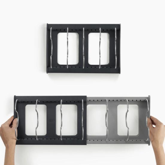 Многофункциональный органайзер для кухонных кастрюль и сковородок, подставка для посуды из нержавеющей стали, тарелка с крышкой, тарелка, чаша, выдвижная полка для хранения, кастрюли для ужина, разделочная доска