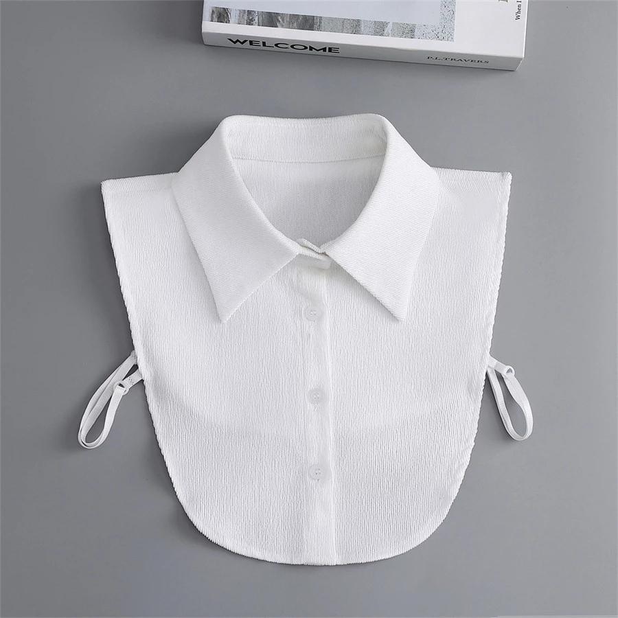 Linbaiway Новый лацкан поддельный воротник винтажный съемный воротник рубашки для женщин блузка свитер поддельный воротник лацкан топ галстуки