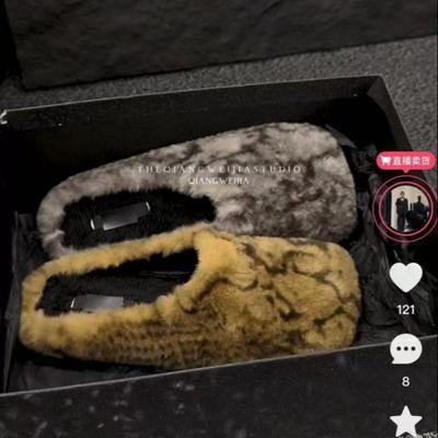 2024 Горячая Распродажа Женская Обувь Baotou Женские Тапочки Модные Цвета Соответствия Повседневные Тапочки Женские Зимние Короткие Плюшевые Плоские Тапочки