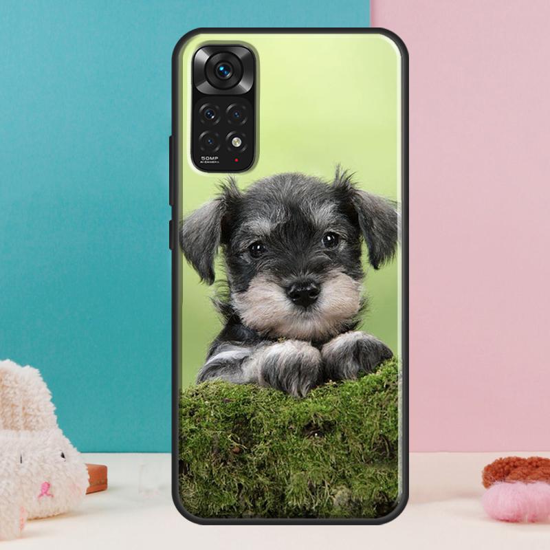 Schnauzer Puppy Dog Case For Xiaomi Redmi Note 14 13 Pro 12 11 9 10 9S 10S 11S 12S Redmi 14C 13C 10C 12C Cover