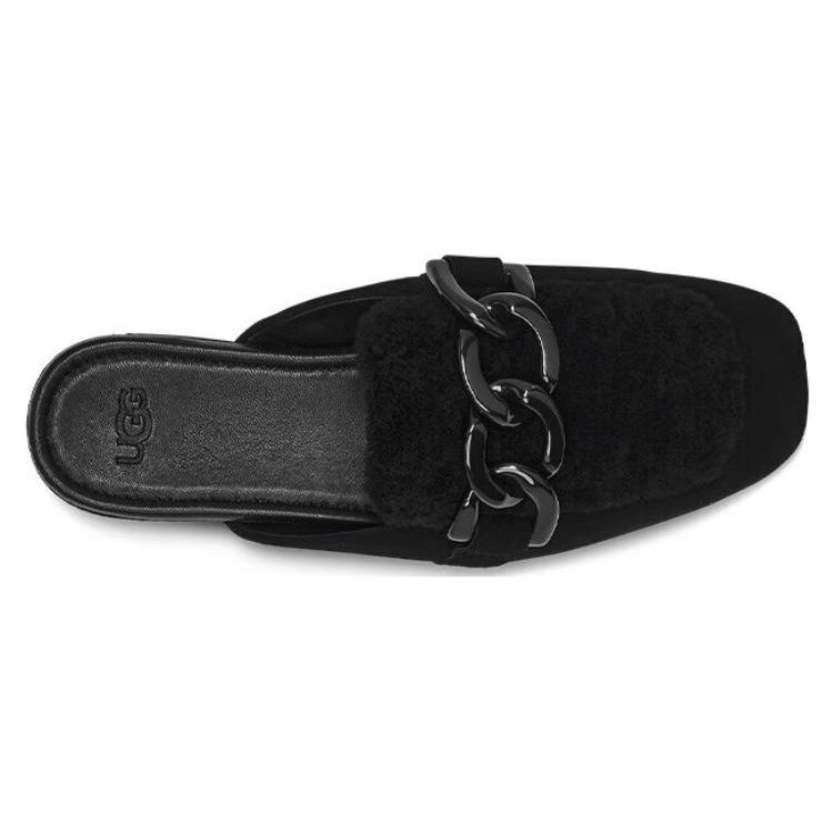 UGG Janaya Sheepskin Casual Comfortable Fashion Sandals Women Sandals Black 1136891-BLKS