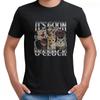 Мужская футболка с мемом 'Время гонов' (Goon O'Clock) и смеющимся котом  100% Хлопок  Круглый вырез  Короткий рукав  Юмористическая футболка  Стиль с жирным текстом