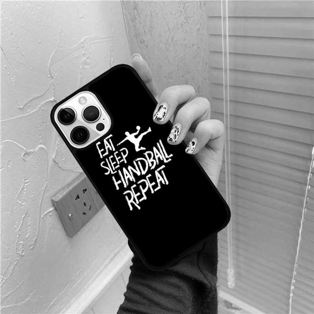 Eat Sleep Handball Repeat phone Case Cover For iPhone 17 Air 16 15 14 Plus apple 16 11 12 13 Pro Ma coque