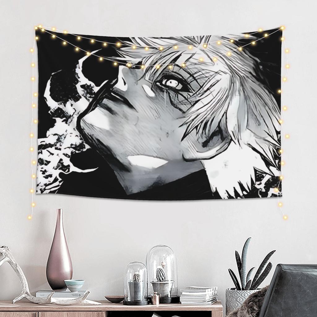 Cutecore Halloween Tokyo Ghoul Kaneki Tapestry Bedroom Decoration Wall Hanging Blanket Tapestry Cool Stuff For Room