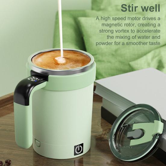 Автоматическая чашка для перемешивания 380 мл Электрический магнитный миксер кружка для кофе из нержавеющей стали