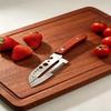 Многофункциональная овощечистка для кухни с деревянной ручкой и открывалкой для бутылок, 3 в 1, из нержавеющей стали, для нарезки зеленого лука