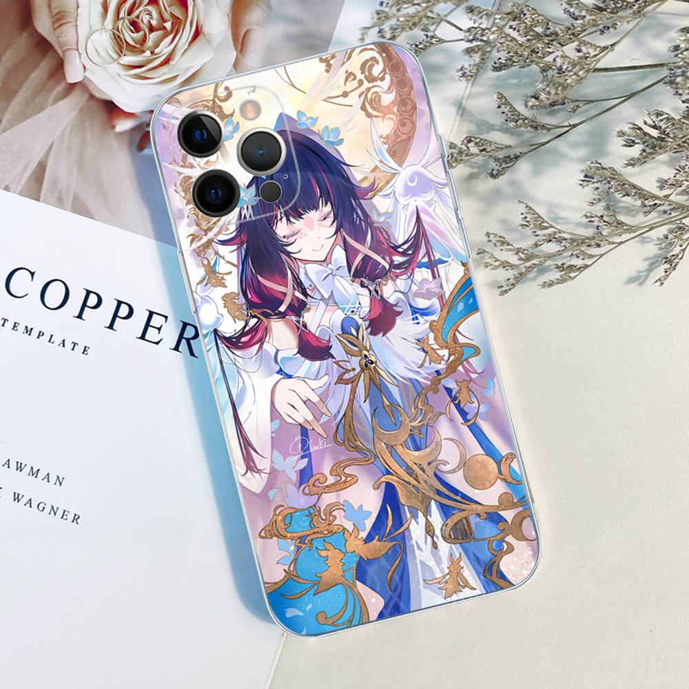 Чехол для телефона Genshin Impact Коломбина Для iPhone 17 16 16e 15 14 13 12 11 Pro Max Mini Plus