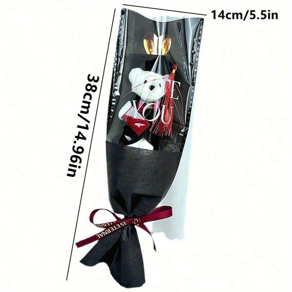 1 шт. Мультяшный букет «Медведь» на выпускной, подарок на День учителя, Др. нести