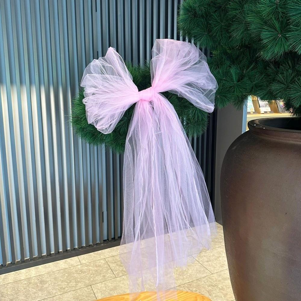 Solid Color Christmas Tree Topper Bow Soft Draping Christmas Wreaths Bow Christmas Tree