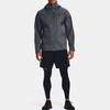 Under Armour Однотонная куртка с капюшоном и логотипом бренда на молнии, мужские куртки персиково-серого цвета 1371587-012