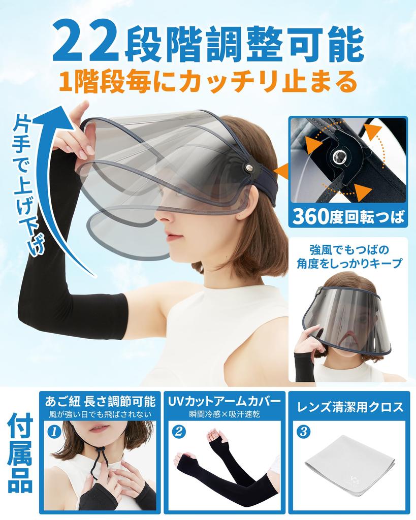 GOKEI Шляпа от солнца с широкими полями для лица и УФ-защитой, с рукавом UPF, УФ-защита от солнца, синий козырек, козырек, длинный, женский, защита, велоспорт, накидки, 50+, защита, козырек,