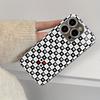 Chessboard Playing Card Phone Case High-end Phone Case Electroplated Glass TPU PhoneCase for iPhone 17 16 15 14 13 12pm Pro Plus