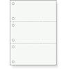 Printer Form Paper, Cut Forms, A4, 3-Sided, 6-Hole, Blank, 1000 Sheets, BMP-E03H