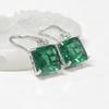 Gethin Jewelry Корейская мода Циркониевые квадратные серьги для женщин - Простой дизайн