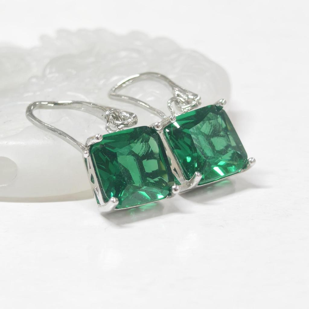 Gethin Jewelry Корейская мода Циркониевые квадратные серьги для женщин - Простой дизайн