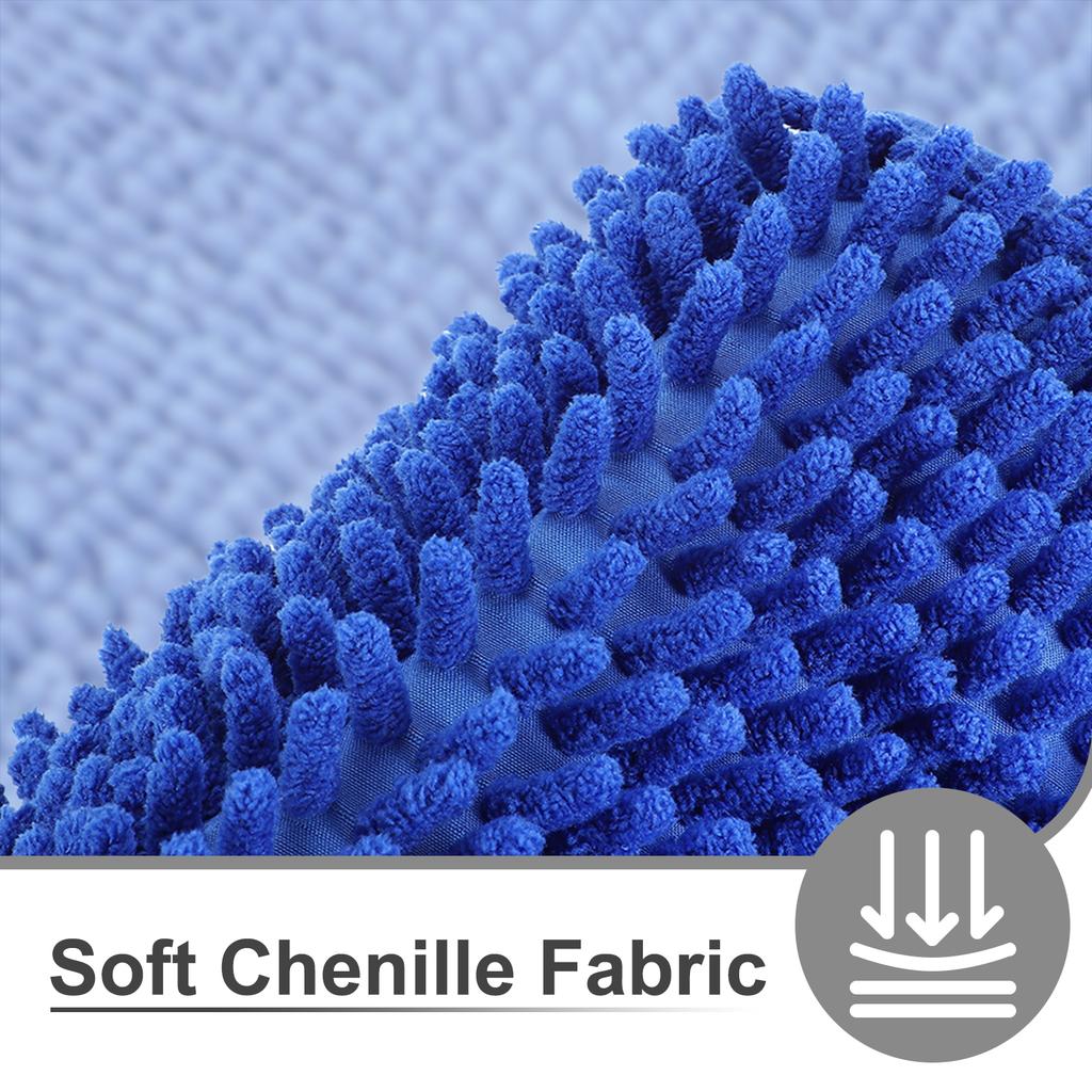 Bathroom Rug Non Slip Machine Washable Bath Mat, Soft and Absorbent Chenille Bath Mat Rug for Bathroom, Bedroom, Kitchen