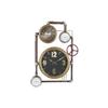Wall Clock - DKD Home Decor - Vannes - Gold Glass - 50.5 X 12 X 73 Cm - Contemporary Design