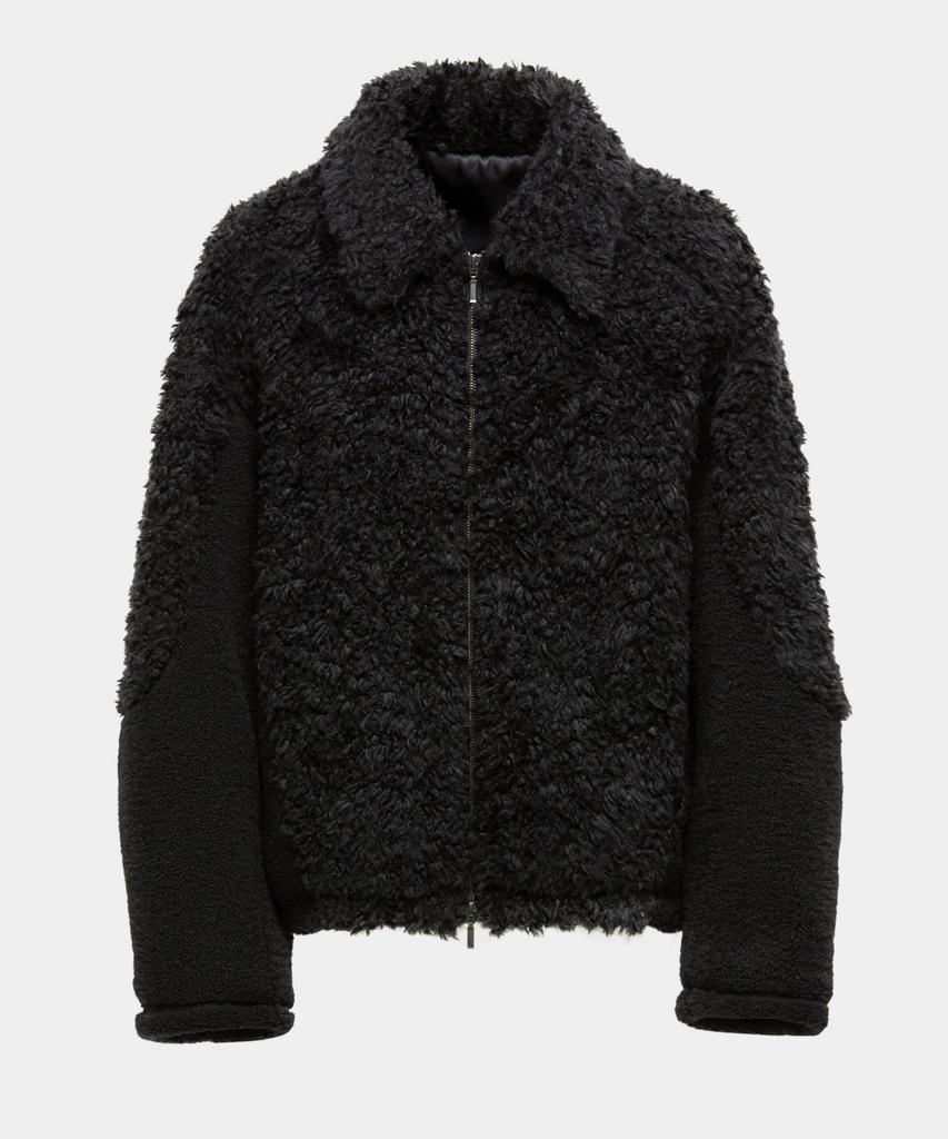 Coor Contrast Fleece Jumper (Black)