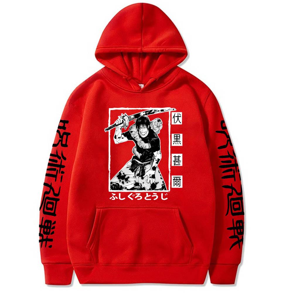 Худи Jujutsu Kaisen Графические худи Винтажный оверсайз худи с капюшоном Длинные рукава Мягкая мужская женская одежда