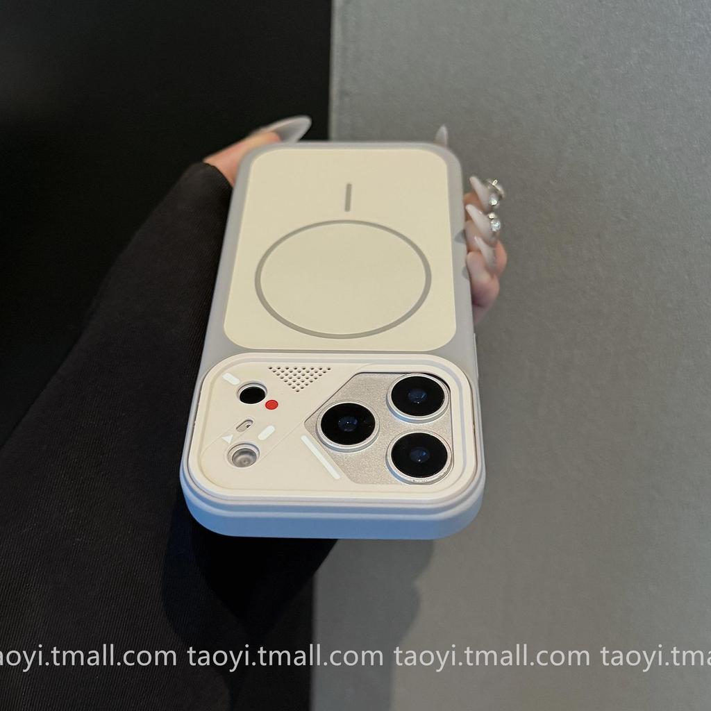 Магнитный чехол Color Block для Apple iPhone 17 Pro Max - Матовое покрытие, приятное на ощупь, Совместим с iPhone 16 с рамой Mech.