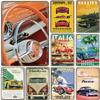 Vintage Dad's Car Bus Poster Retro Metal Plaque Signs Grand Prix Automobile Metal Tin Plate Garage Bar Pub Club Home Wall Decor