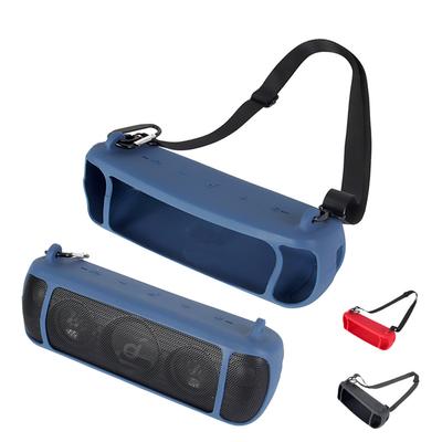 Силиконовый чехол, совместимый с Anker Soundcore Motion + Bluetooth-совместимый чехол для переноски динамика с ремешком-карабином