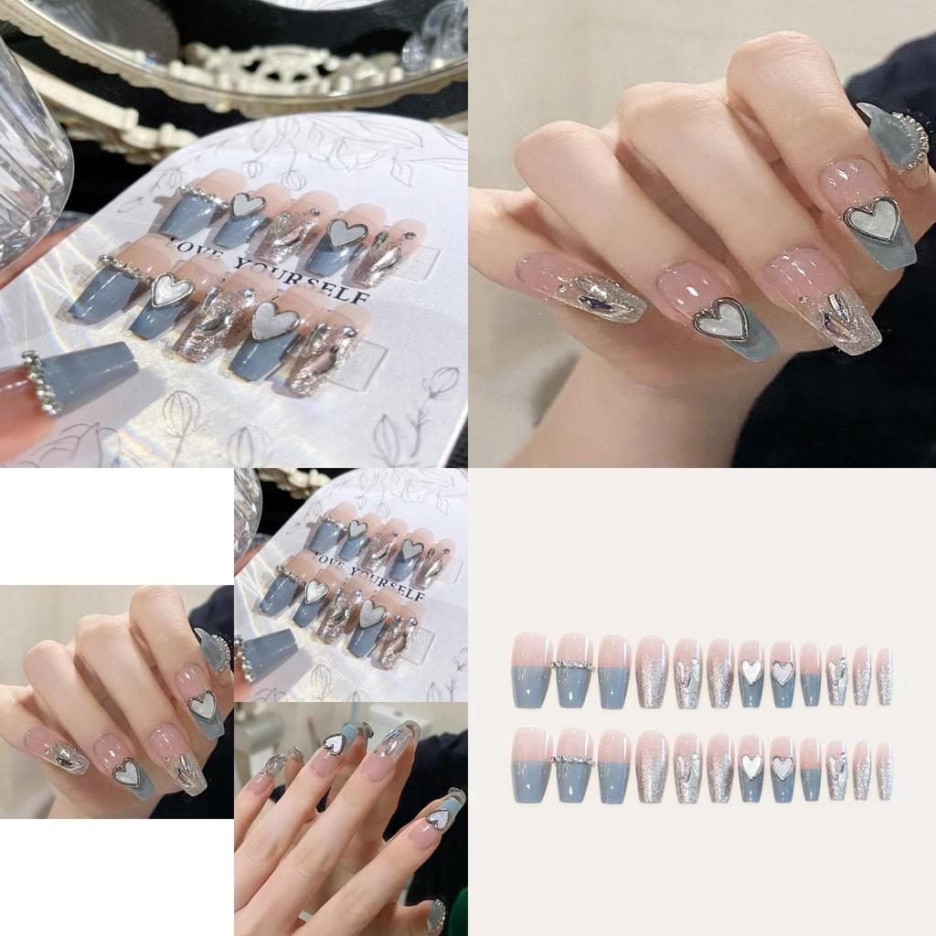 Мода Ручной Носимый Ноготь Сердцевидный Изысканный Классический Чистый Ветер Стиль Ногтей Патч