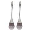 2pcs Soft Bristles Nail Art Powder Brush Ergonomic Handle Powder Remover Brush  For Manicure Use