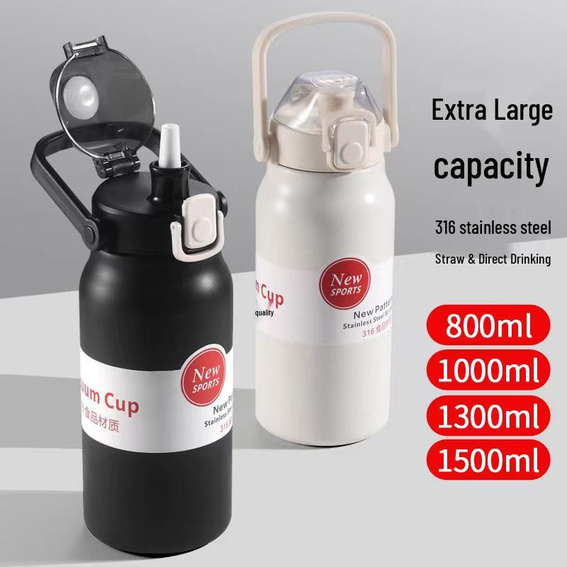 316 Food Grade Insulated Water Bottle, Large Capacity, Portable Sports Kettle for Men & Women, Outdoor Use, Custom Logo Option