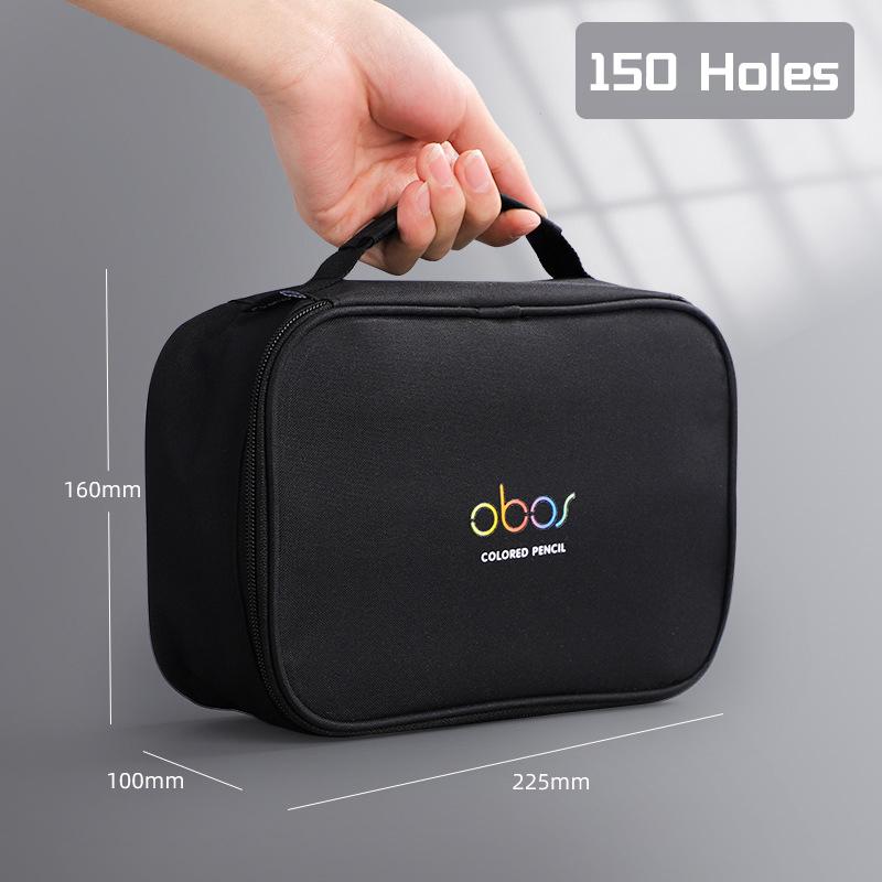 Сумка для хранения цветных карандашей на 48/72/120/150/200 отверстий, чехол большой вместимости, держатель, школьные принадлежности, канцелярские товары, пенал для студента
