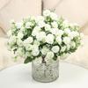Artificial Carnation 20 Heads Realistic Fake Silk Flower Wedding Party Home Office