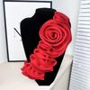 3D Floral Decoration Handmade Flower Patch Diy Chest Flower Sewing Applique For Wedding Dress Accessories
