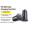 BASEUS Gotrip Car Charger 30W Dual USB-C Fast Charging Power Adapter