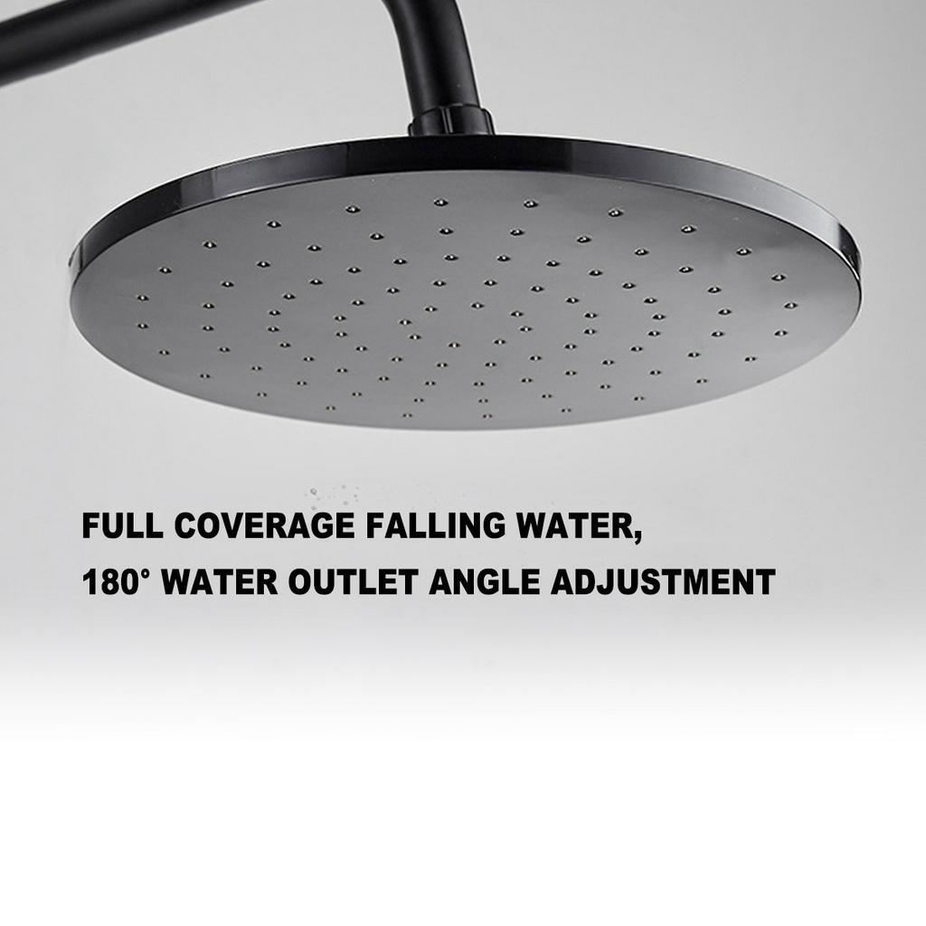 Латунный Душевой Набор Многофункциональный Термостатический Душ Матовые Смесители для Ванной Комнаты Смеситель для Ванны Душевая Система Черный