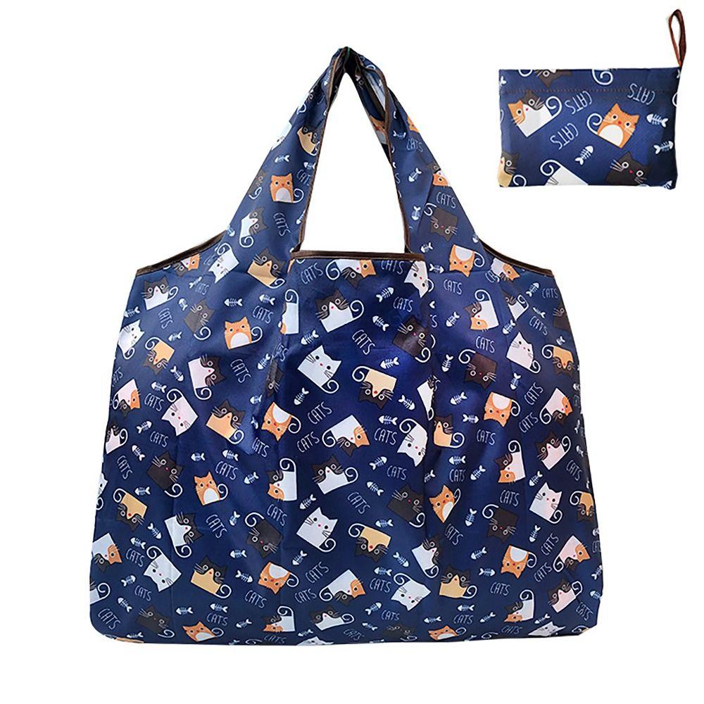 Large Capacity Shopping Bag Heavy Duty Tote Pouch Foldable Recycle Bag Groceries