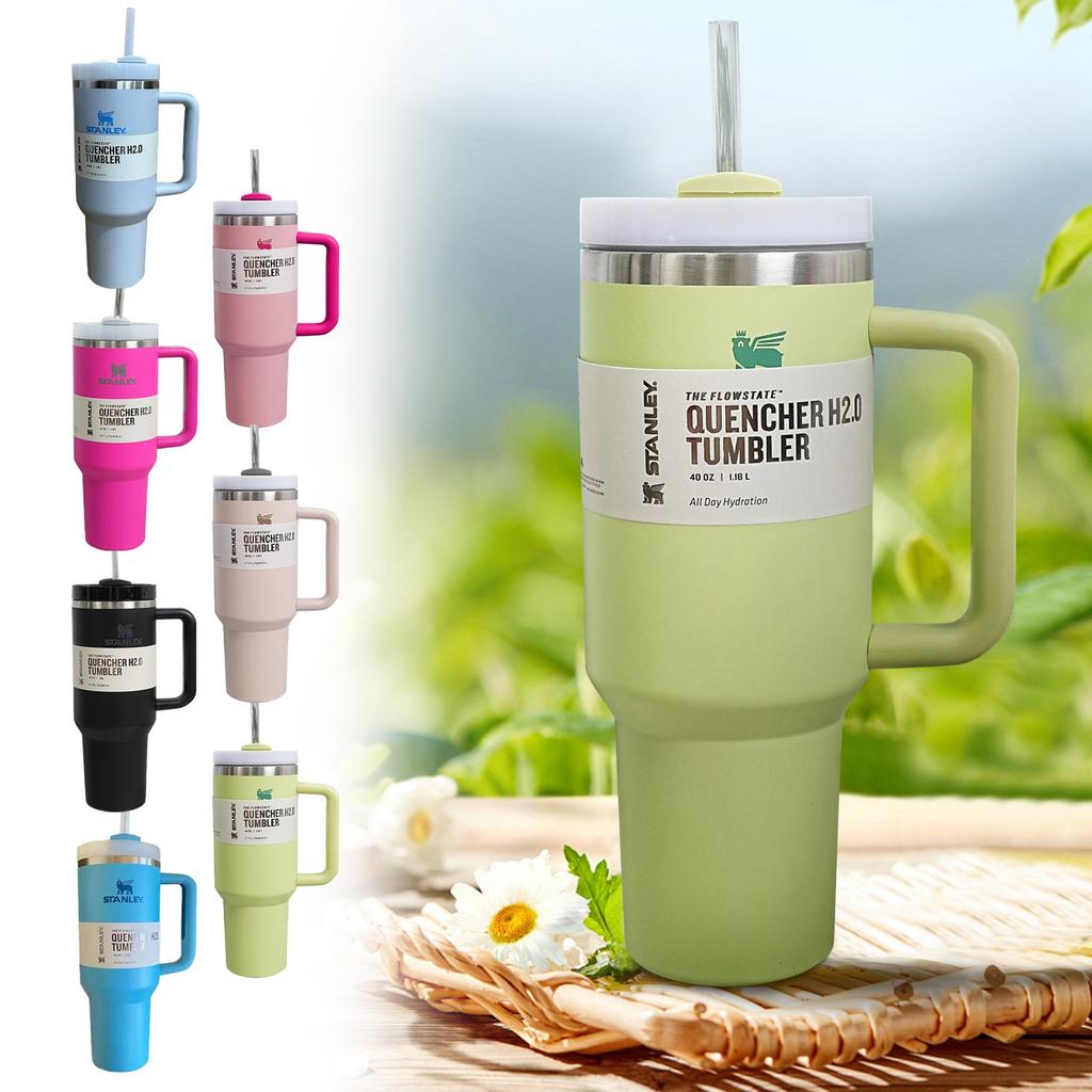 Автомобильная чашка на 40 унций, Северо-Американская новая термоизоляция большой емкости из нержавеющей стали, портативный лед с ручкой