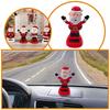 Автомобильные украшения на солнечной энергии, танцующая качающаяся голова, мультяшные аксессуары, автомобильные игрушки, украшение для приборной панели на Хэллоуин/Рождество M2U0
