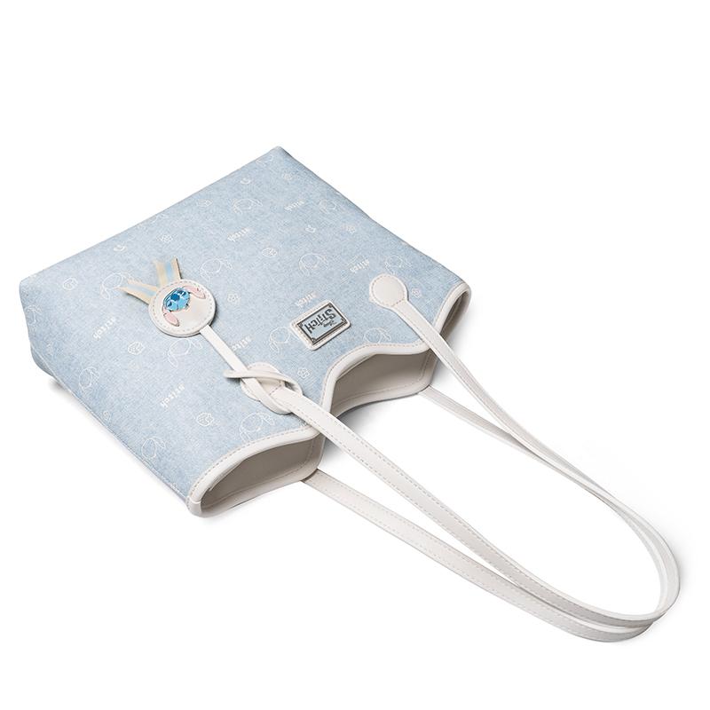 New Disney PVC Shoulder Bag Regular Women's Blue BMK-72840