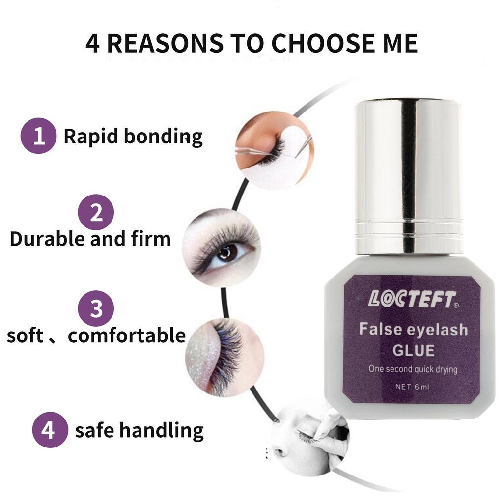 Стойкий, Не вызывающий раздражения Клей для наращивания ресниц - Быстросохнущий и Мягкий клей для салонного использования
