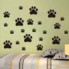 22Pcs/set Children's Room Removable Vinyl Wall Stickers Cat Dog Paws Home Mural Refrigerator Decal