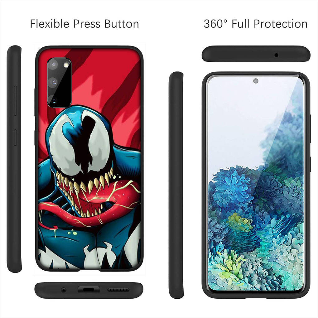 Cover for iPhone 17 16 15 Xiaomi Poco Redmi Note 14 13 12 11 Pro Max 9 16e Samsung Galaxy S25 S24 S23 OPPO Huawei Venom Super Hero Comics Phone Case
