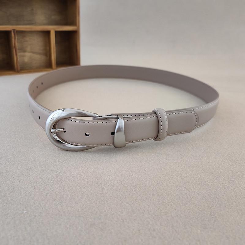 Minimalist Womens Style Waist Belt Metal Pin Buckle Dress Suit Belt Shapewear
