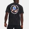 Under Armour Футболка с коротким рукавом и мультяшным принтом, повседневная, с круглым вырезом, мужская, черная 1374009-001