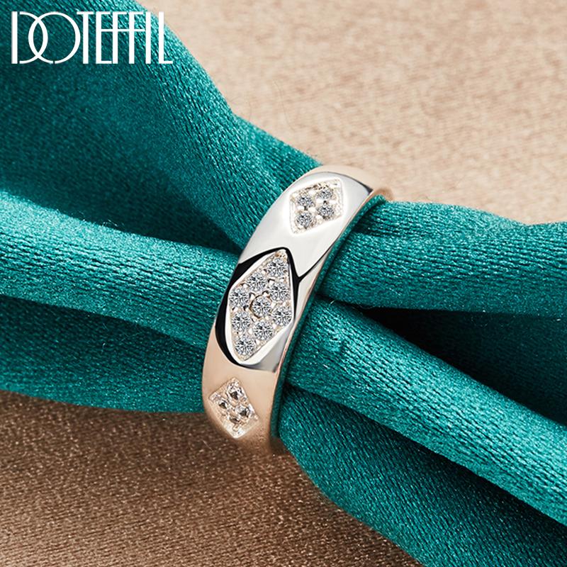 Кольцо из стерлингового серебра 925 пробы с цирконом AAA, модные свадебные украшения